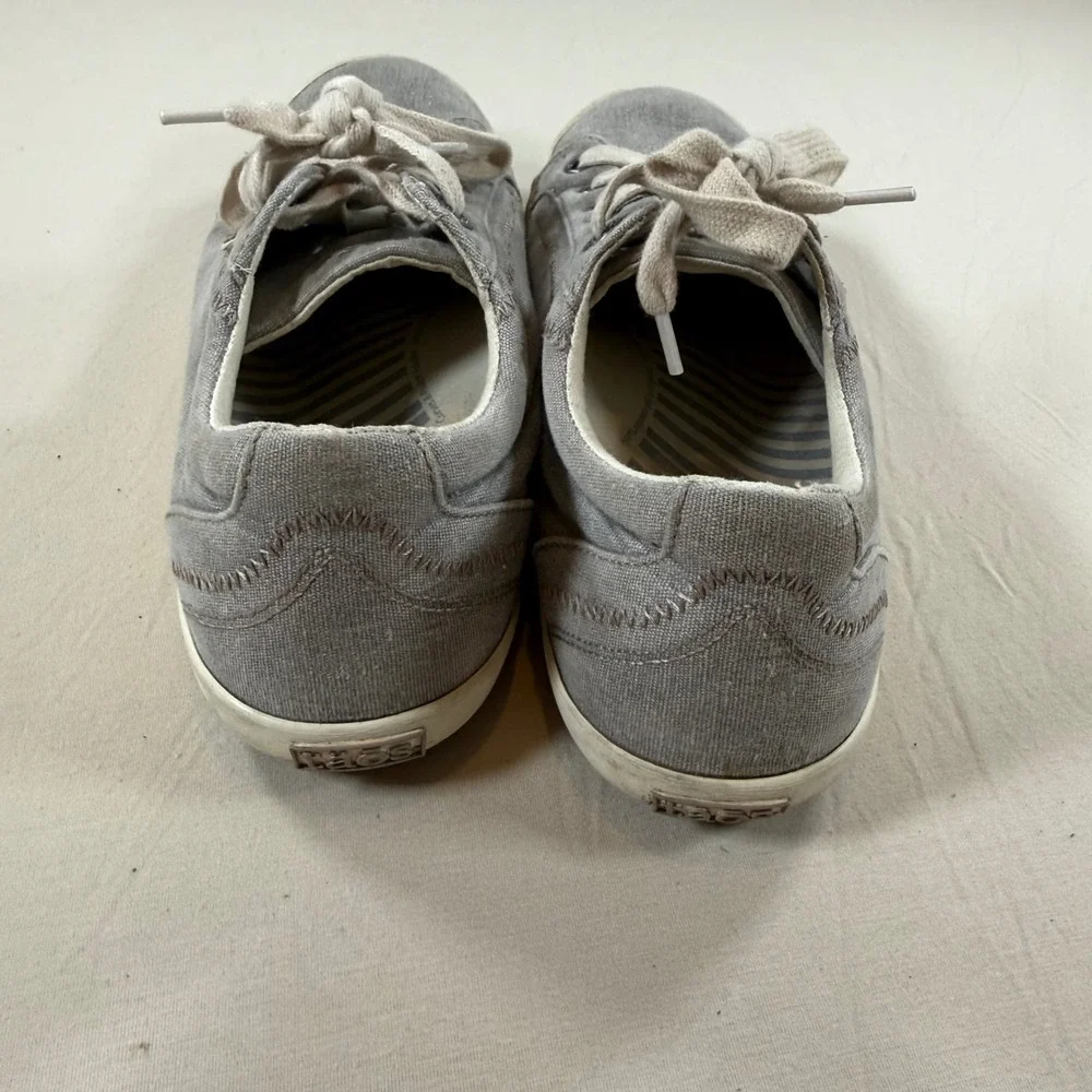 Taos Star Gray‎ Canvas Low Top Sneakers Womens 9.5 STA-12844 Comfort Shoes